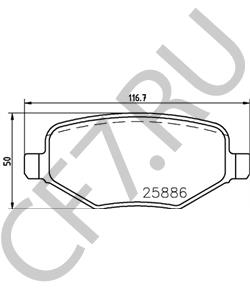 EG1Z2200C Комплект тормозных колодок, дисковый тормоз LINCOLN в городе Красноярск