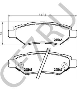 25814674 Комплект тормозных колодок, дисковый тормоз CADILLAC в городе Красноярск