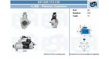 CUMMINS Стартер (24V; 8.3kW; 11зуб.) Cummins M11, шт