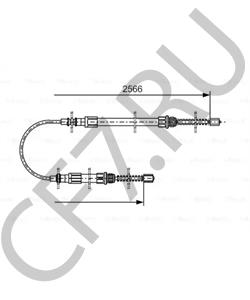 ZF 044 509 38 Трос, стояночная тормозная система TALBOT в городе Красноярск