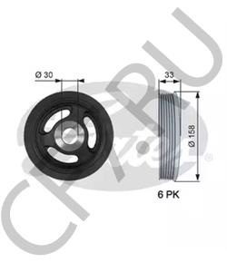 0515T3 Ременный шкив, коленчатый вал DS в городе Красноярск