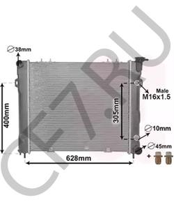 K05191937AA Радиатор, охлаждение двигателя JEEP в городе Красноярск