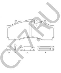 M910027-04 Комплект тормозных колодок, дисковый тормоз FRUEHAUF в городе Красноярск