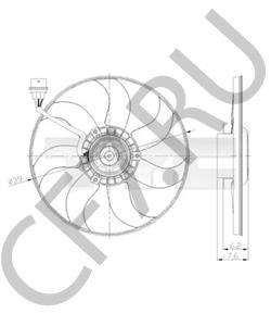 6Q0959455AD Вентилятор, охлаждение двигателя VW/SEAT в городе Красноярск