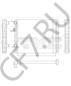 6N0121253K Радиатор, охлаждение двигателя VW/SEAT в городе Красноярск