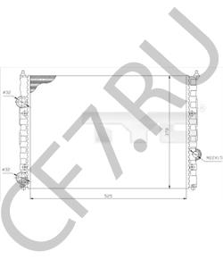 3A0121253 Радиатор, охлаждение двигателя VW/SEAT в городе Красноярск