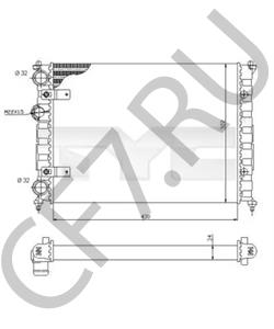 6K0121253J Радиатор, охлаждение двигателя VW/SEAT в городе Красноярск