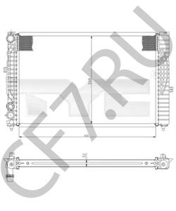 8D0121251P Радиатор, охлаждение двигателя VW/SEAT в городе Красноярск