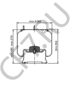 5000 452 939 Кожух пневматической рессоры RENAULT TRUCKS в городе Красноярск