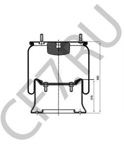 507 782 Кожух пневматической рессоры HENDRICKSON в городе Красноярск