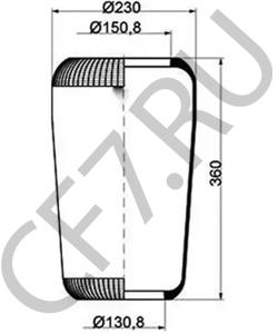 5001 843 640 Кожух пневматической рессоры RENAULT TRUCKS в городе Красноярск