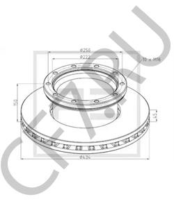 683 23 825 Тормозной диск MERITOR в городе Красноярск