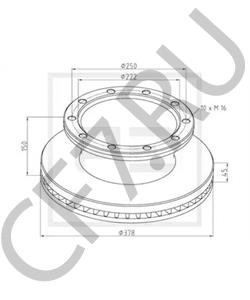 212 27 349 Тормозной диск MERITOR в городе Красноярск