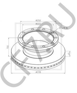 212 25 115 Тормозной диск MERITOR в городе Красноярск