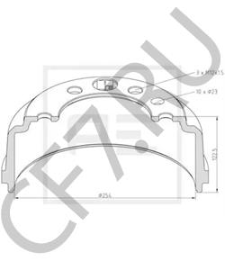 0716 5379 Тормозной барабан FIAT в городе Красноярск