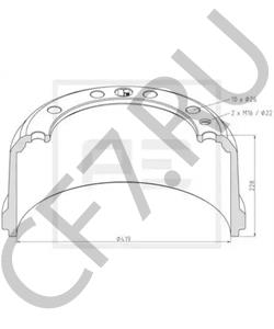 21 422 Тормозной барабан FRUEHAUF в городе Красноярск