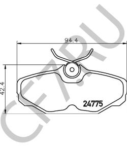 F3DZ2200A Комплект тормозных колодок, дисковый тормоз FORD AUSTRALIA в городе Красноярск