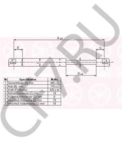 9639853880 Газовая пружина, крышка багажник DS в городе Красноярск