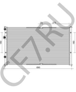 6K0121253AS Радиатор, охлаждение двигателя VW/SEAT в городе Красноярск