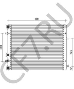 6Q0121253AE Радиатор, охлаждение двигателя VW/SEAT в городе Красноярск