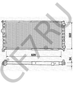 6K0121253A Радиатор, охлаждение двигателя VW/SEAT в городе Красноярск