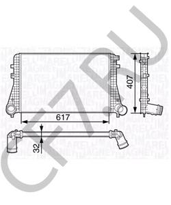 3C0145805AM Интеркулер VW/SEAT в городе Красноярск