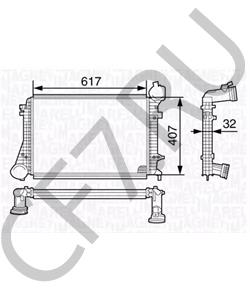 1K0145803H Интеркулер VW/SEAT в городе Красноярск