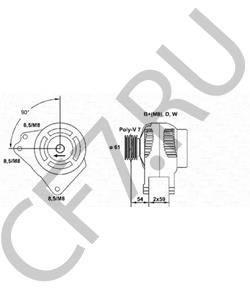 95VW10300KB Генератор FORD AUSTRALIA в городе Красноярск