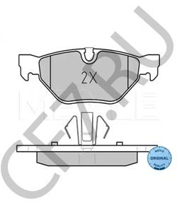 34 21 6 773 161 Комплект тормозных колодок, дисковый тормоз BMW (BRILLIANCE) в городе Красноярск