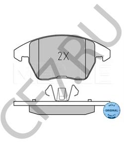 8X0 698 151 Комплект тормозных колодок, дисковый тормоз VW (FAW) в городе Красноярск