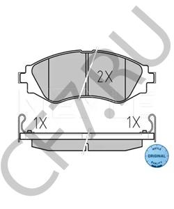 96446742 Комплект тормозных колодок, дисковый тормоз CHEVROLET (SGM) в городе Красноярск