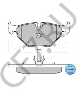 34 21 6 778 168 Комплект тормозных колодок, дисковый тормоз BMW (BRILLIANCE) в городе Красноярск