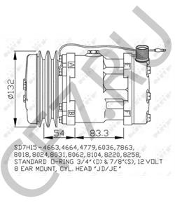 84018087 Компрессор, кондиционер FORD NEW HOLLAND в городе Красноярск