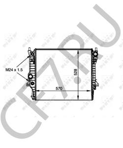 XR847964 Радиатор, охлаждение двигателя DAIMLER в городе Красноярск