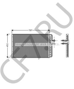 03095844 Конденсатор, кондиционер CADILLAC в городе Красноярск