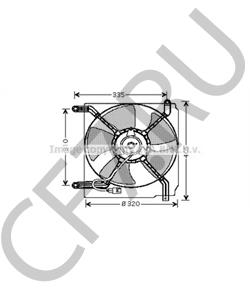 93747013 Вентилятор, охлаждение двигателя DAEWOO в городе Красноярск