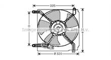 DAEWOO Вентилятор, охлаждение двигателя