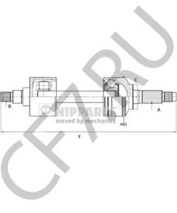 49500-2F110 Приводной вал HYUNDAI в городе Красноярск