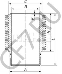 6 325 0 133 001 4 Гильза цилиндра MWM в городе Красноярск