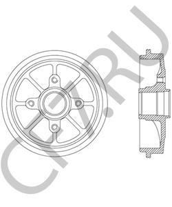 424752 Тормозной барабан CITROËN в городе Красноярск