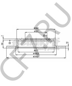 BS7368 Тормозной диск MEILI в городе Красноярск