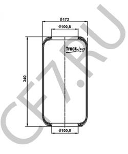 A0003280101 Кожух пневматической рессоры DAIMLER в городе Красноярск