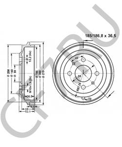 98601861 Тормозной барабан ALFA ROMEO в городе Красноярск