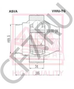 7L0 498 103 A Шарнирный комплект, приводной вал VW/SEAT в городе Красноярск