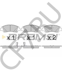 58101-B9A30 Комплект тормозных колодок, дисковый тормоз MAXION в городе Красноярск