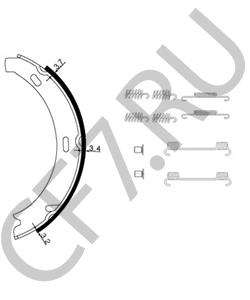 5096552AA Комплект тормозных колодок, стояночная тормозная система Chrysler в городе Красноярск