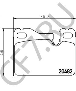 477698157 Комплект тормозных колодок, дисковый тормоз PORSCHE в городе Красноярск