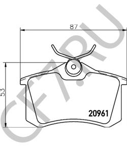 1JD698451A Комплект тормозных колодок, дисковый тормоз VW (FAW) в городе Красноярск