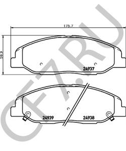 25814699 Комплект тормозных колодок, дисковый тормоз CADILLAC в городе Красноярск