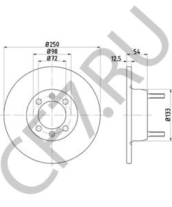 60702523 Тормозной диск ALFA ROMEO в городе Красноярск